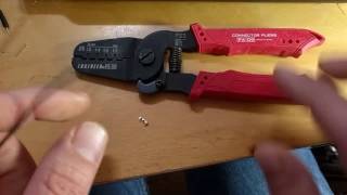 Crimping a JST connector with Engineer PA09 crimp tool [upl. by Latty]