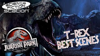 The Best TRex Scenes In The Jurassic Park Franchise  Science Fiction Station [upl. by Cairistiona]