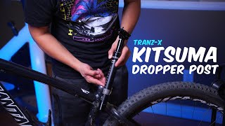 TranzX Kitsuma Dropper Post with Lever  How to Install Instructions MTB [upl. by Ariem359]