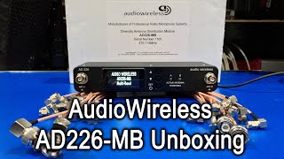 Audio Wireless AD226MB Antenna Distro Unboxing [upl. by Semadar260]