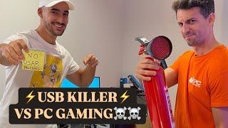 ¡USB Killer VS PC⚡️🫣  Destruimos Nuestro PC con un USB Killer y PcComponentes💻  Overtips [upl. by Dyanne]