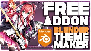 Theme Maker Addon for Blender  Generate Custom Themes [upl. by Yona636]