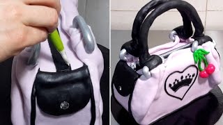 How To Make A HandbagPurse Cake by Cakes StepbyStep [upl. by Lurleen]