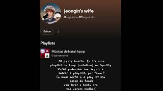 Dia 2 tentando divulgar a minha playlist kpop merrychristmas short [upl. by Whipple]