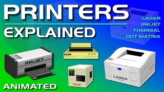 Printers Explained  Laser Inkjet Thermal amp Dot Matrix [upl. by Nylyahs]