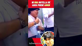 El cocalero 🤡 ni una botella de agua puede abrir 😆 boliviahoy boliviahoynoticias ultimasnoticias [upl. by Ahkihs]