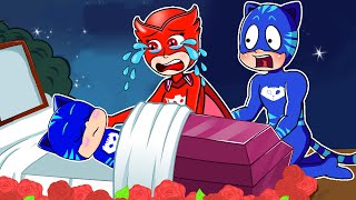 No Baby Catboy dont leave me  PJ Mask Story  PJ MASKS 2D ANIMATION [upl. by Anya]