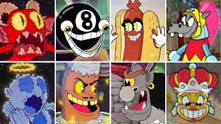 Cuphead  DLC  All Mini Bosses 2Player [upl. by Inihor222]