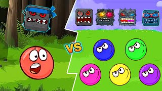 Red Ball ALL Color Balls Vs Volume 134 amp 5 Bosses Vs Red Ball in Volume 2 Boss Gameplay [upl. by Arrat]