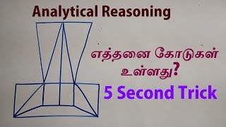 ANALYTICAL REASONING IN TAMIL  COUNTING OF LINES IN TAMIL  TNPSC SSC IBPS RRB  AAKKAN MATHS [upl. by Cartan]