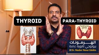 الغدد الدرقية و الغدد جارات الدرقية Thyroid amp Parathyroid glands biology hormones ثانويةعامة [upl. by Ramak]