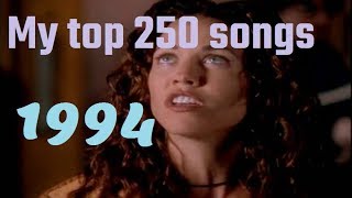 My top 250 of 1994 songs [upl. by Negaem]