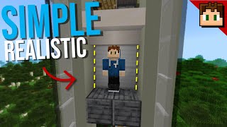 OUTDATED The SIMPLE REALISTIC Elevator Minecraft Bedrock 120 Tutorial [upl. by Eener]