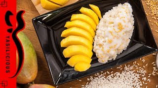 KLEBREIS mit MANGO  MANGO STICKY RICE  Klebreis zubereiten  asiatische Süßspeise  Dessert [upl. by Johna711]