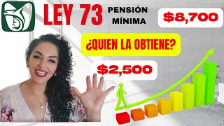 Ley 73 de 2500 a 8700 ¿Quién la obtiene ¿Porqué ganas menos [upl. by Mall]