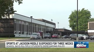 Jackson Middle school suspends all sports for three weeks [upl. by Zinck]