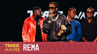 Rema’s acceptance speech at the 2023 TRACE AWARDS [upl. by Pirali]