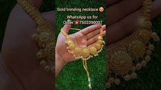 tradional necklace ☎️7502390007 gold ring viral wedding youtubeshorts necklace goldjewellery [upl. by Dent]