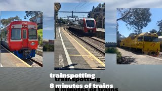 trainspotting in Adelaide 8 minutes of trains [upl. by Josefina]