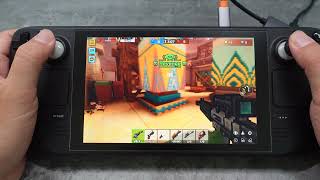 Pixel Gun 3D PC Edition Gameplay On Steam Deck 60FPS [upl. by Aelrac]