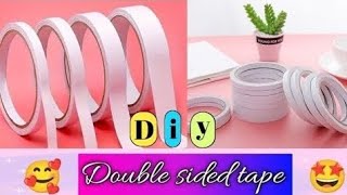 Diy Double sided tape at home 😱 How to make double sided tape Art and craft supplies 100 real 🤩💯 [upl. by Juno]