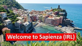 Welcome to Sapienza IRL feat Vernazza [upl. by Bellanca]