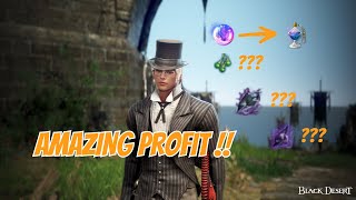 AMAZING PROFIT BDO Life Gathering  Delotia Essence  2000 Mastery [upl. by Notlimah]