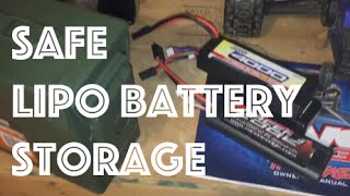 How To Store Lipo Batteries Safely [upl. by Ivens]