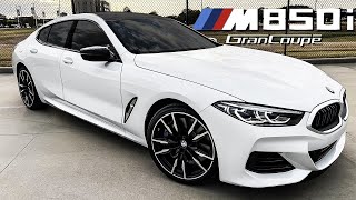 2023 BMW M850i Gran Coupe Walkaround Visual Review  Exhaust Sound amp Launch Control [upl. by Earized]