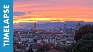 Tramonto su Firenze in Time Lapse [upl. by Tillo]