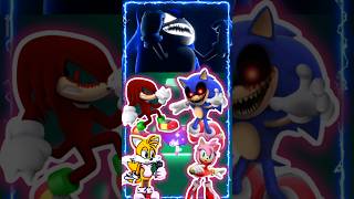 BRUTAL SonicEXE amp HOT AmyEXE amp CUTE TailsEXE amp HERO KnucklesEXE  short [upl. by Namron]