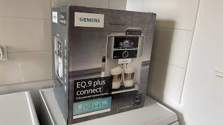 Noyan macht Unboxing von der Siemens EQ9 plus Connect S500 und testet Café Crema mit Milchschaum [upl. by Timmy]