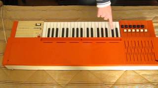 BONTEMPI Tastiera organo elettrico ELECTRIC CHORD ORGAN MOD 109 VINTAGE [upl. by Tap]