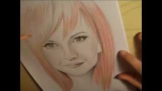 Hayley Williams Portrait  Speed Drawing [upl. by Marvin]