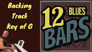 12 Bar Blues in G  Backing Track [upl. by Enitsuga]