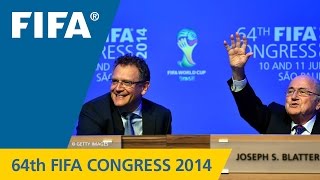 REPLAY 64th FIFA Congress 2014  Press Conference [upl. by Tonry208]