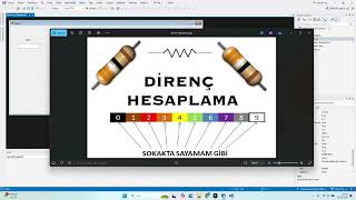 C İLE DİRENÇ HESAPLAMA PROGRAMI [upl. by Rubliw]