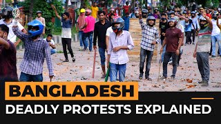 Bangladesh’s deadly protests explained  Al Jazeera Newsfeed [upl. by Ahsini]