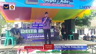 SETIA Warga tanjung baru se kec Lemong banjiri dukungan PASLON 02 Septi Ade menang amp di Lantik [upl. by Idleman]