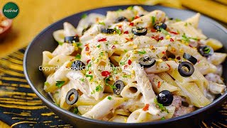 White Sauce Pasta Recipe by SooperChef [upl. by Rentsch]