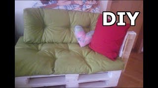 DIY Paletten Sofa leicht selber machen [upl. by Netsrijk]