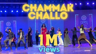 CHAMMAK CHALLO  COLLEGE DANCE  St johns medical college  Viral saree dance  Dance choreography [upl. by Amadas]