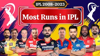 Most Runs in IPL History 20082023  Top 50 Batsmen of IPL  IPL 2024 I Best Comparison [upl. by Chatwin]