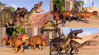 ALL 84 DINOSAURS AND REPTILES MAX EGG INTRODUCTION IN JURASSIC WORLD EVOLUTION 2 [upl. by Harsho]