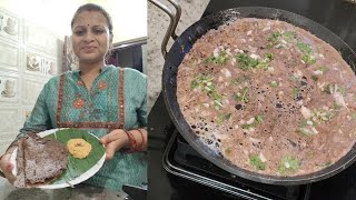 10 Min Instant Ragi Dosa amp chana dal chatney Finger Milet Dosa  झटपट रागी दोसा  Breakfast Recipe [upl. by Kamila]