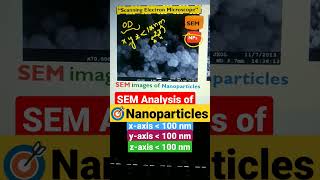 SEM Analysis of Nanoparticles [upl. by Eiromem]