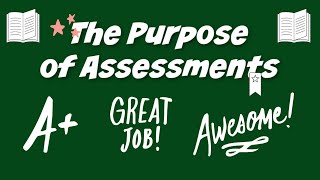 Purpose of Assessments The Why [upl. by Gney]