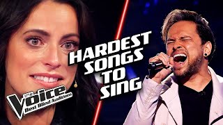 HARDEST songs to sing on The Voice Blind Auditions [upl. by Argent943]