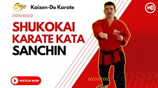 Shukokai Karate Kata  Sanchin [upl. by Simonetta]