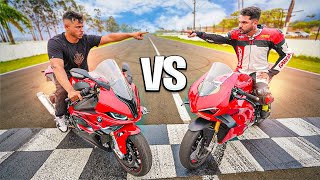 CHAMEI O BRUNO GARCIA PRO RACHA CONTRA MINHA S1000RR [upl. by Oidale]